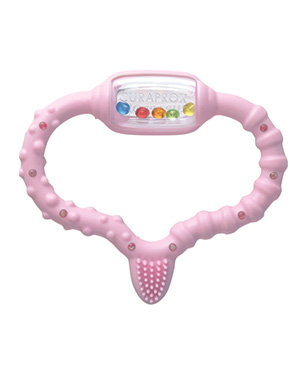Стимулятор для прорезывания временных зубов, розовый