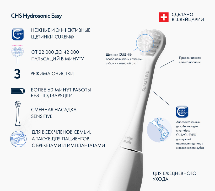 Звуковая зубная щетка HYDROSONIC EASY