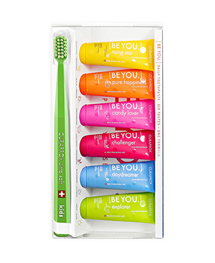 BE YOU Набор 6 вкусов + зубная щетка CS Kids