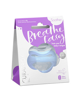 Соска-пустышка Curaprox, голубая размер 1