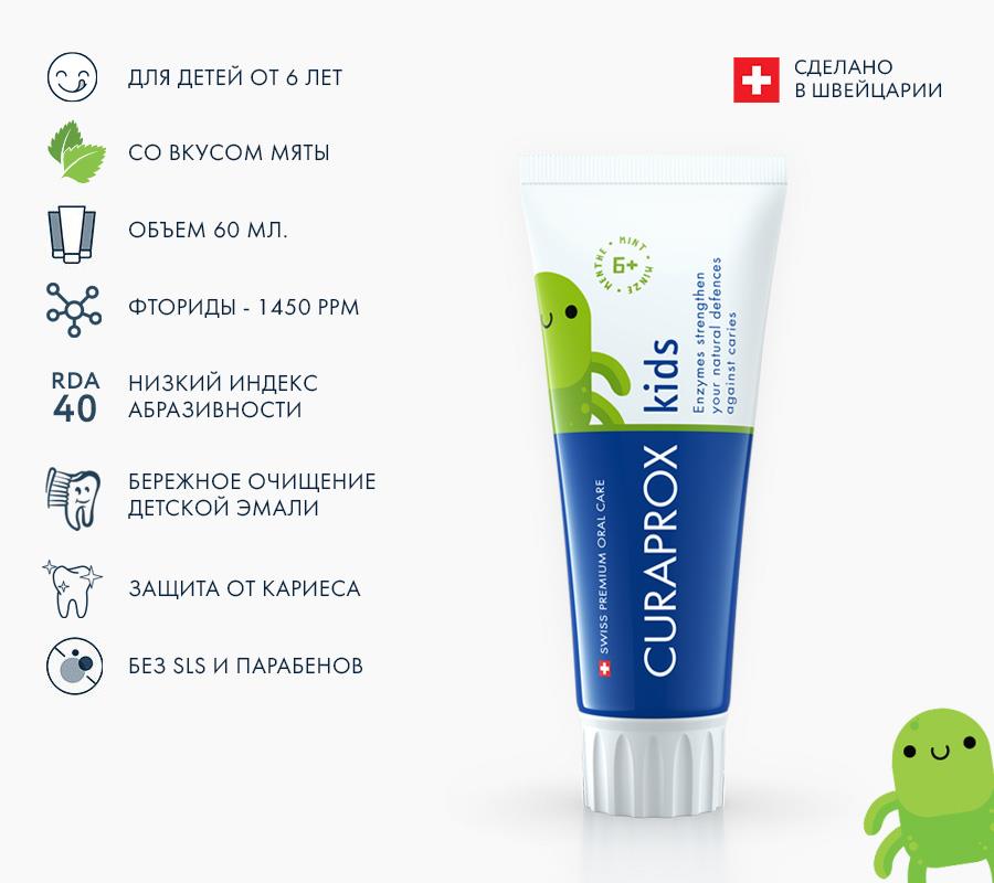 Зубная паста Kids 1450 Миссис Минти