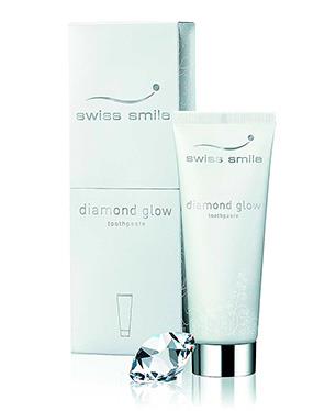 Бриллиантовая отбеливающая зубная паста Diamond Glow Brightening Swiss Smile