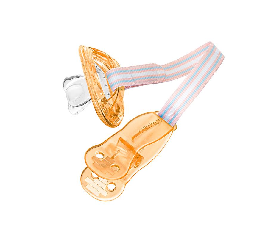 Держатель для  соски, оранжевый